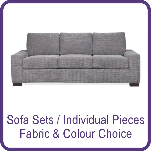 Sofa Sets Or Individual Pieces Choice of Fabric and Colour