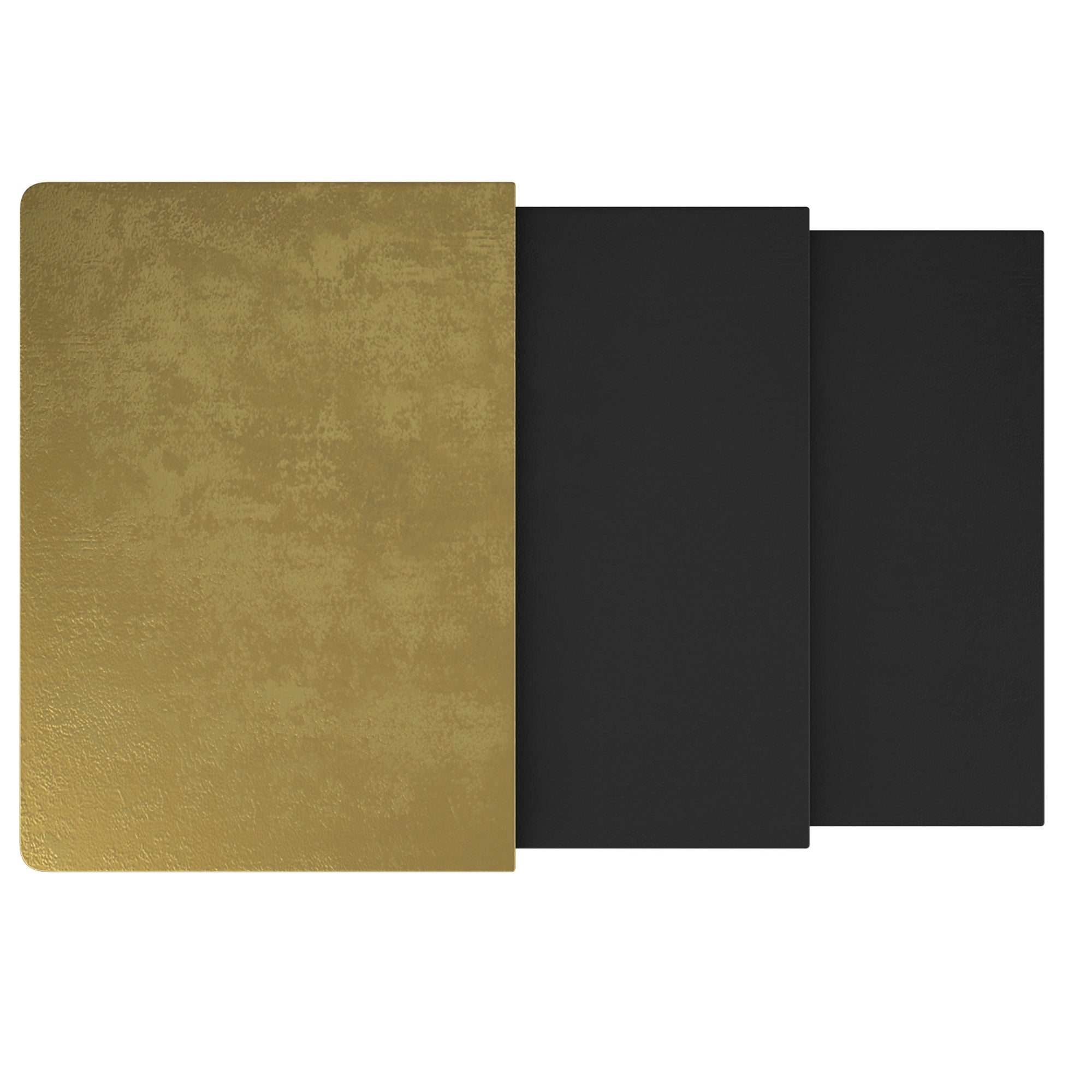 BRISTOL-3PC ACCENT TABLE-ANTIQUE GOLD BLACK