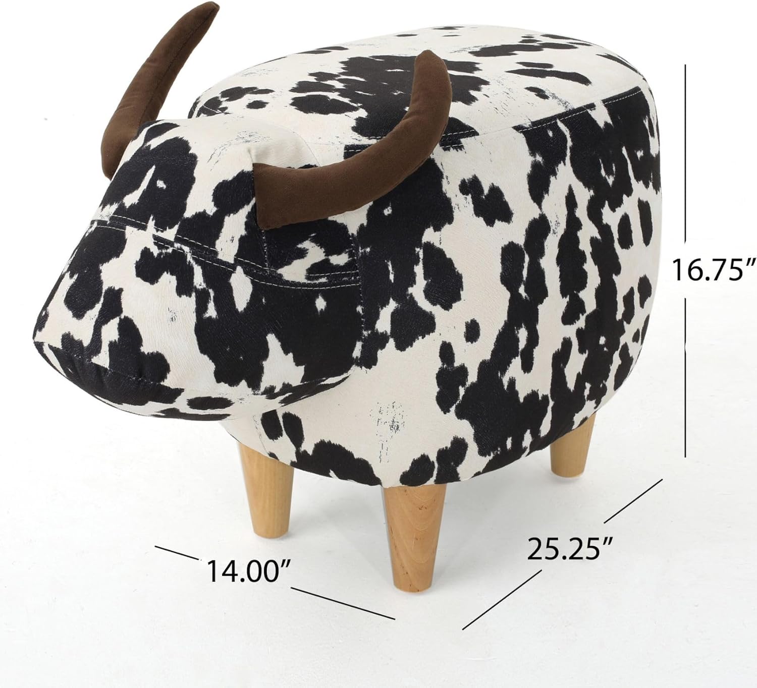 JL COW Ottoman,  Animal Shape, Suitable for Kids, Very Cute