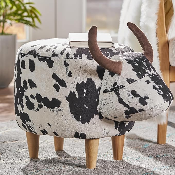 JL COW Ottoman,  Animal Shape, Suitable for Kids, Very Cute