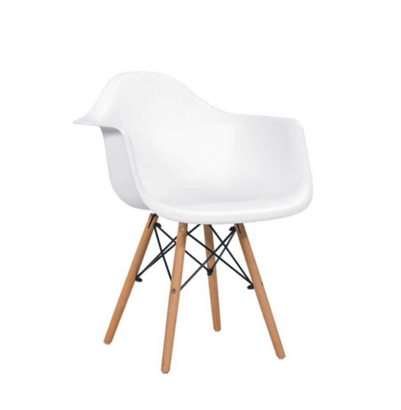 Chair Only - White Eiffel Armchair - JL Eiffel W