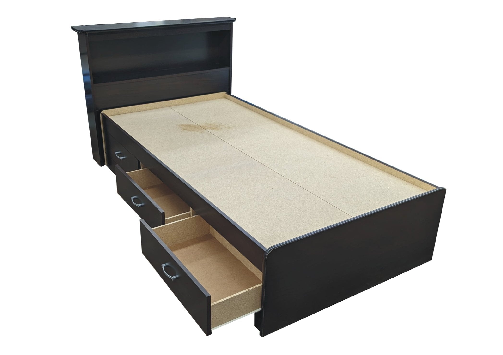 STR Mate's Bed with Bookcase Headboard - Various Colours