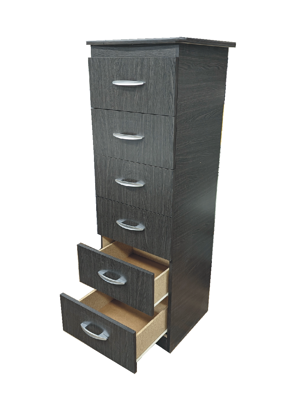 STR "Tall Boy" 6 Drawer Narrow Chest - Available in various Colours & Sizes