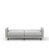 "CYRIS" Klick Klack, 81" Wide, Futon, Light Grey Fabric, Split Back, Button Tufting