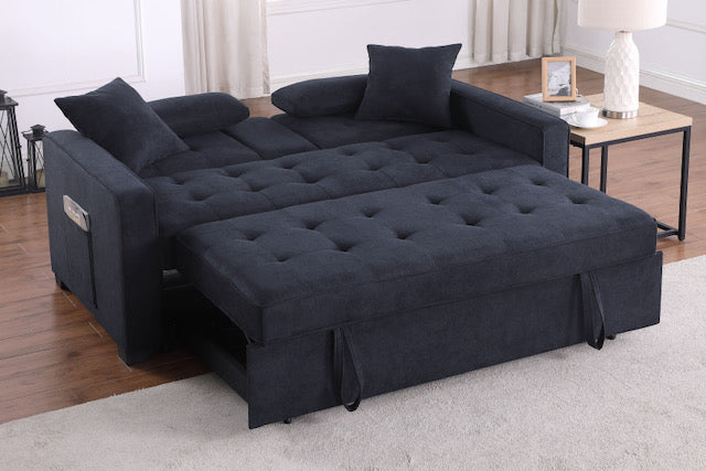 "ETHAN" Klick Klack, Charcoal Fabric, Foldable Drinks Holder