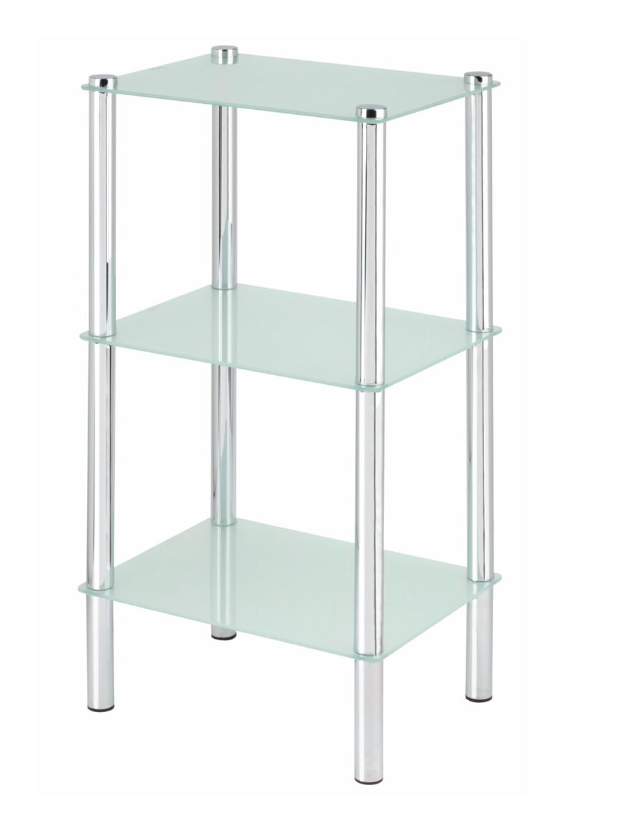 3 or 4 Tier Rectangular Frosted Glass Shelves - ITY L001