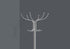 MN-632032    Coat Rack, Hall Tree, Free Standing, 12 Hooks, Entryway, 70"H, Umbrella Holder, Metal, Grey, Contemporary, Modern