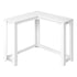 MN-983656    Accent Table, Console, Entryway, Narrow, Corner, Living Room, Bedroom, Laminate, White, Contemporary, Modern
