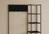 MN-714510    Bench, Entryway, Storage, Organizer, Coat Rack, Hall Tree, Metal Frame, Laminate, Black, Contemporary, Modern