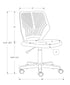 MN-337338    Office Chair, Adjustable Height, Swivel, Ergonomic, Computer Desk, Office, Metal, Laminate, White, Contemporary, Modern