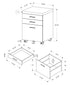 MN-667400    File Cabinet, Rolling Mobile, Storage, Printer Stand, Wood File Cabinet, Office, Mdf, Brown Reclaimed Wood Look, Contemporary, Modern