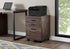 MN-667400    File Cabinet, Rolling Mobile, Storage, Printer Stand, Wood File Cabinet, Office, Mdf, Brown Reclaimed Wood Look, Contemporary, Modern