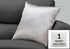 MN-959336    Pillows, 18 X 18 Square, Insert Included, Decorative Throw, Accent, Sofa, Couch, Bed, Satin-Look Polyester Fabric, Hypoallergenic Soft Polyester Insert, Silver, Glam