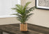 MN-249503    Artificial Plant, 24" Tall, Palm, Indoor, Faux, Fake, Table, Floor, Greenery, Potted, Real Touch, Decorative, Green Leaves, Beige Woven Basket