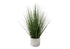 MN-659574    Artificial Plant, 21" Tall, Grass, Indoor, Faux, Fake, Table, Greenery, Potted, Real Touch, Decorative, Green Grass, White Pot