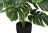 MN-679576    Artificial Plant, 24" Tall, Monstera, Indoor, Faux, Fake, Table, Greenery, Potted, Real Touch, Decorative, Green Leaves, Black Pot