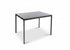 JL  0626BL Dining Table, Black Glass Top, Black Metal Frame, 44" x 30"