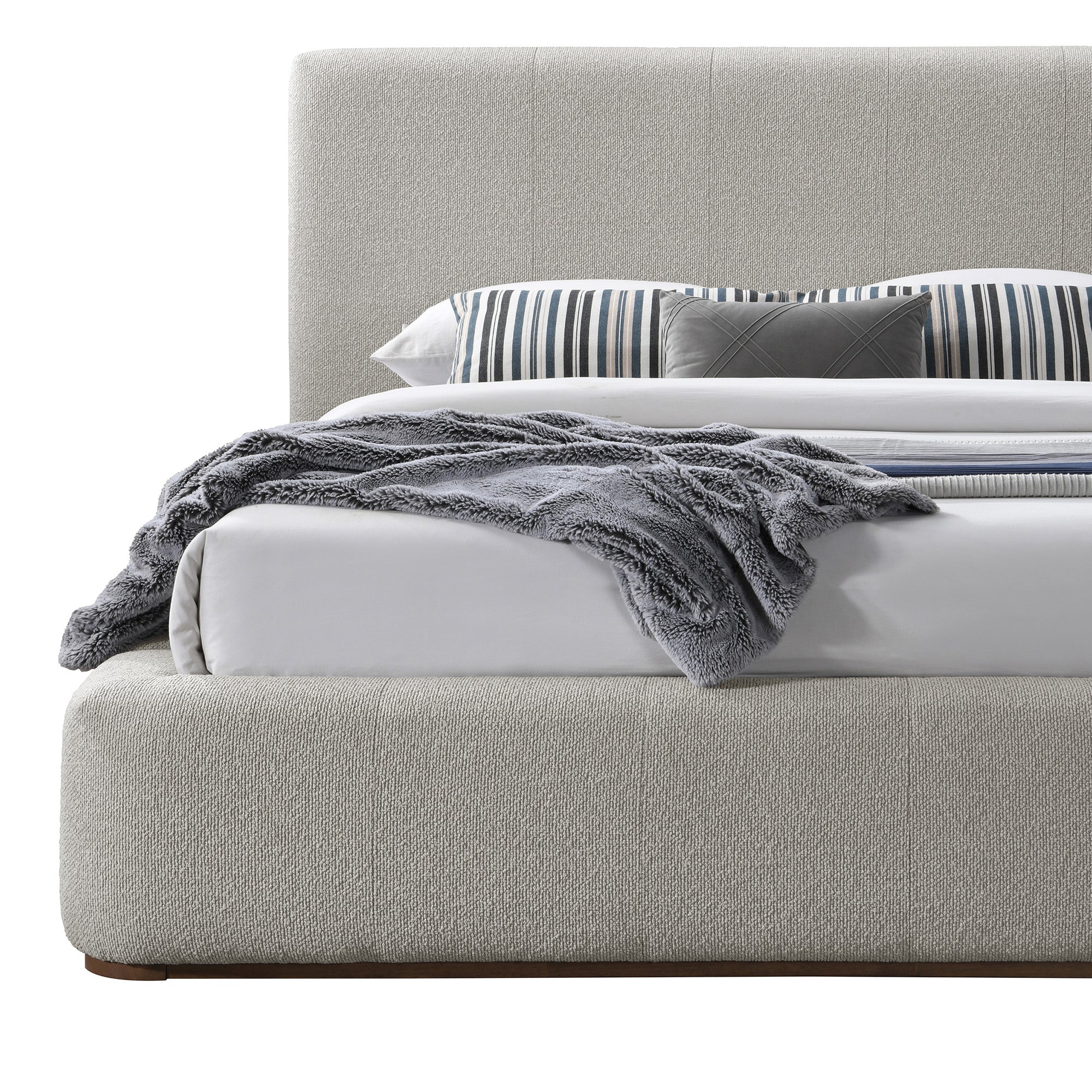 HARROD-78" PLATFORM BED-MUSHROOM