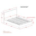 ANDOVER-78" PLATFORM BED w/DRAWER-OAT