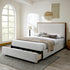 ANDOVER-60" PLATFORM BED w/DRAWER-OAT