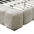 PASHA-78" PLATFORM BED-BEIGE PEARL