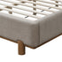 ISADORA-78" PLATFORM BED-DARK BEIGE
