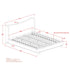 ISADORA-78" PLATFORM BED-DARK BEIGE