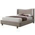 ISADORA-60" PLATFORM BED-DARK BEIGE