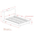 ISADORA-60" PLATFORM BED-DARK BEIGE