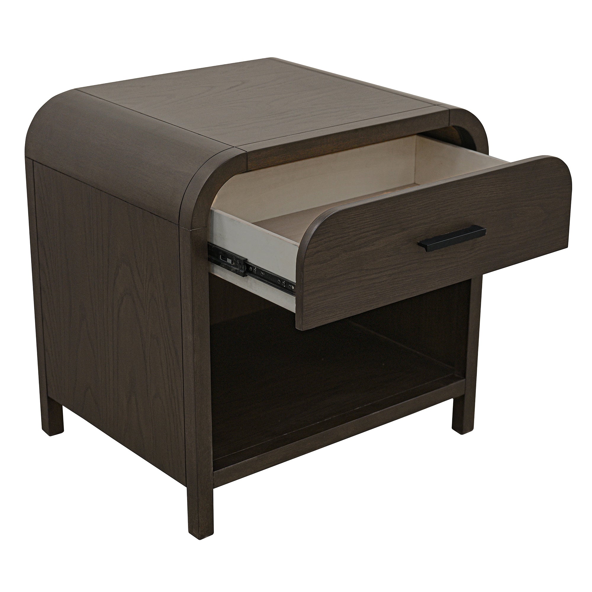 BOWMAN-1 DRWR ACCENT TABLE-DARK WALNUT