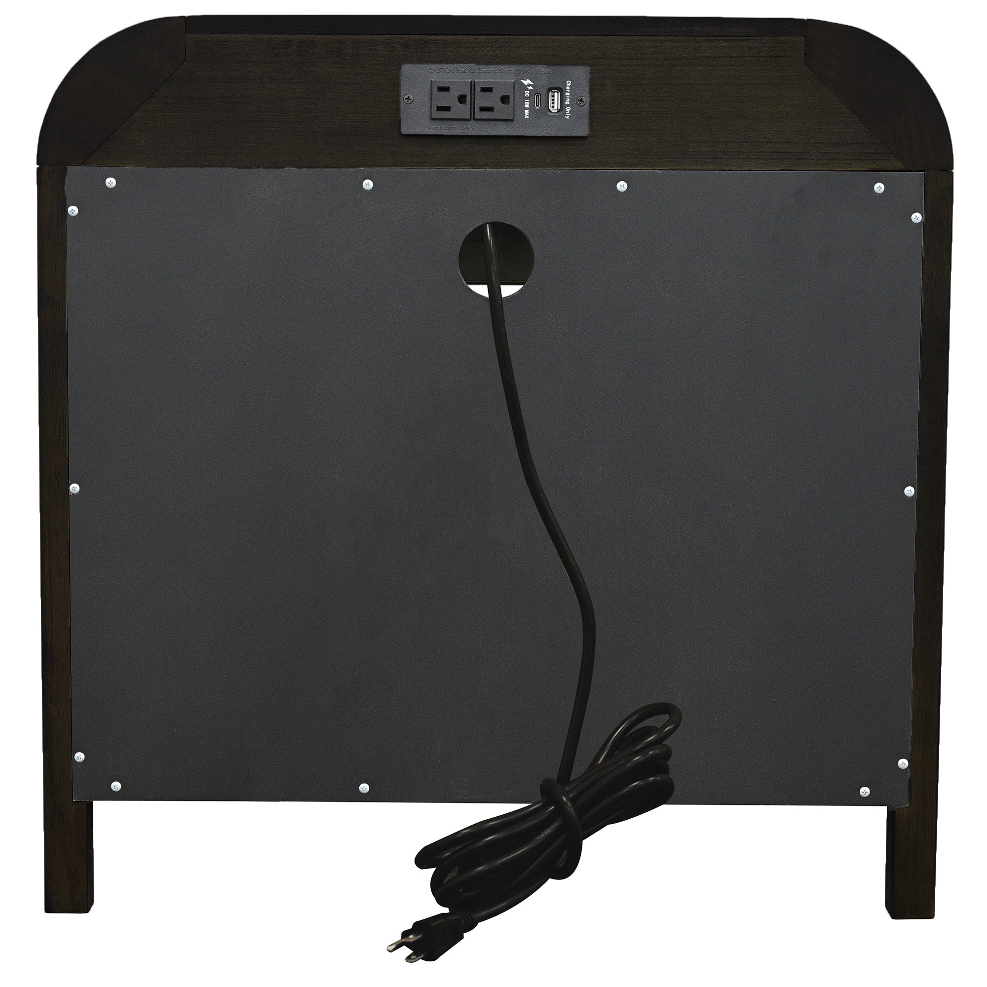 BOWMAN-1 DRWR ACCENT TABLE-DARK WALNUT