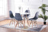 T-1405 | C-1423 - 5Pc Eiffel 32" Table Set and 4 Grey Chairs