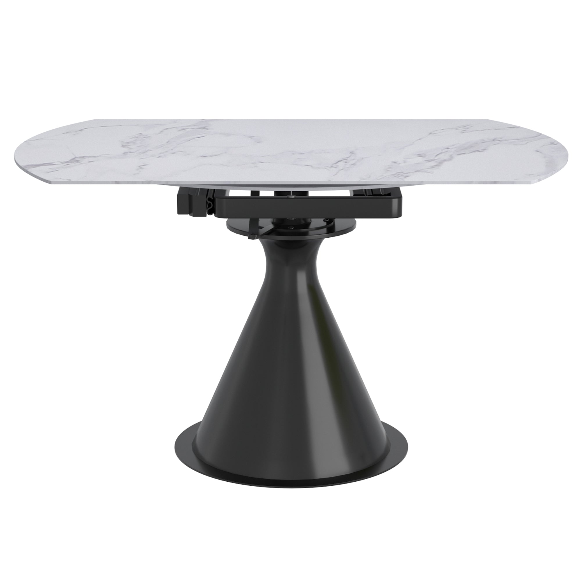 CALISTO-EXTENSION DINING TABLE-WHITE