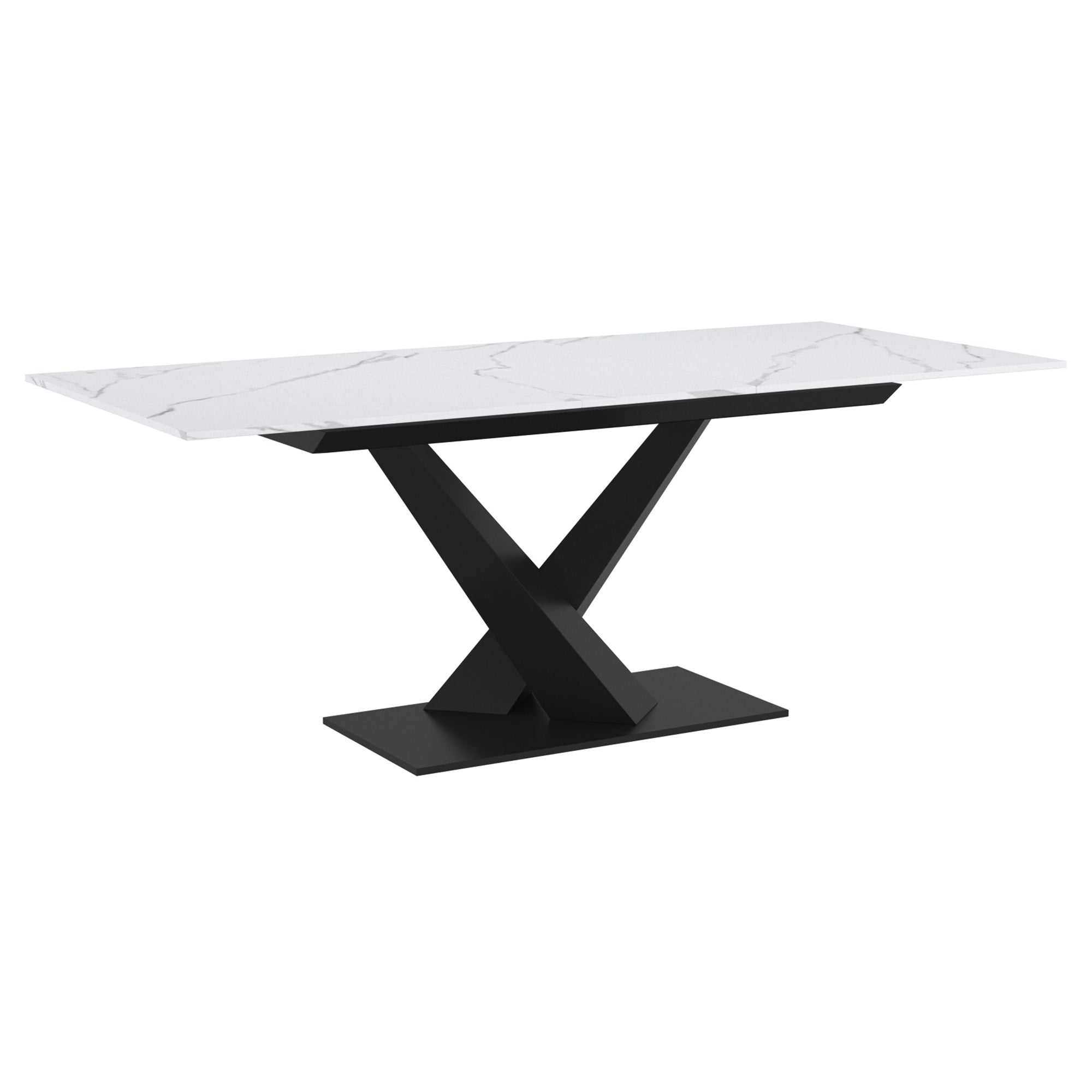 JULIUS-EXTENSION DINING TABLE-BLACK