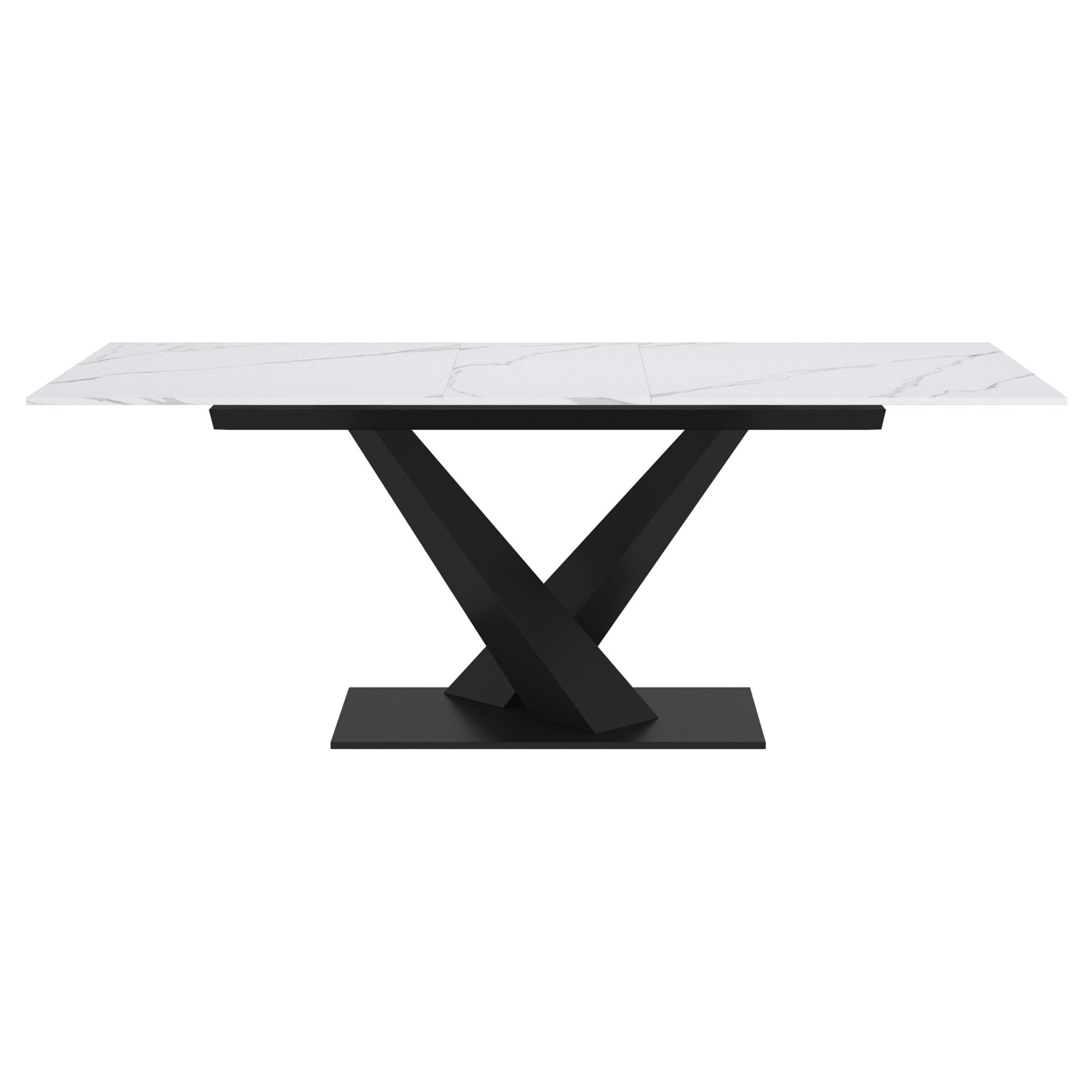 JULIUS-EXTENSION DINING TABLE-BLACK