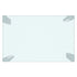 Frankfurt Dining Table, 55" , Glass Top, Rectangular, Stainless Steel Wrapped Base