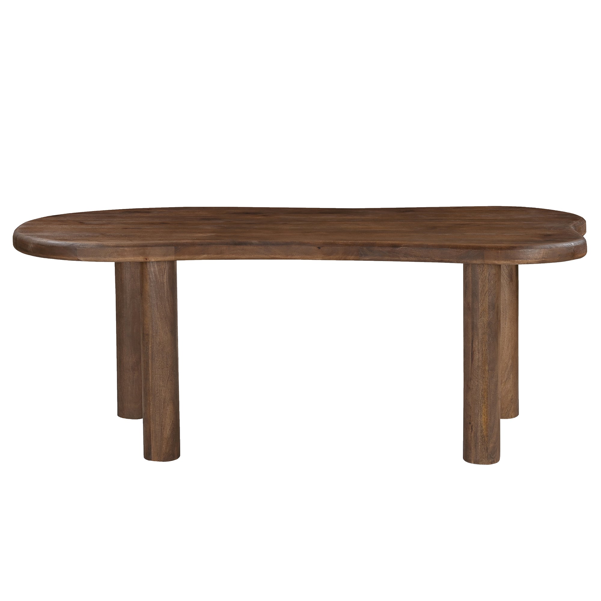 ZALOA-78" DINING TABLE-DARK WALNUT