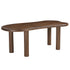 ZALOA-78" DINING TABLE-DARK WALNUT