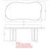ZALOA-78" DINING TABLE-DARK WALNUT