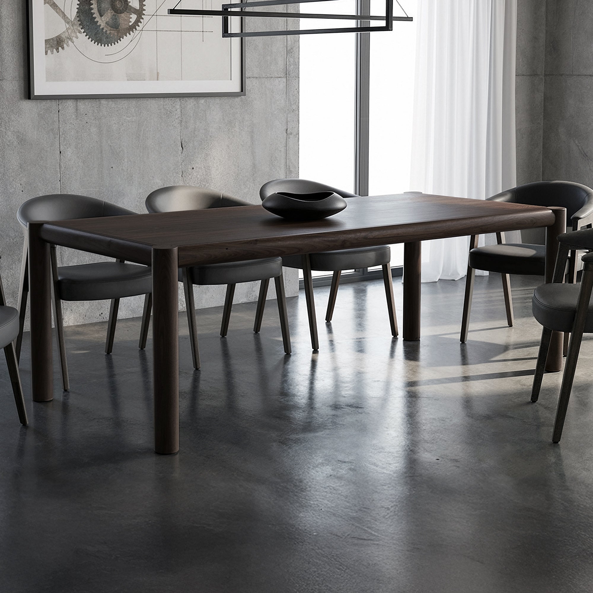 ADVIK-79" DINING TABLE-MOCHA