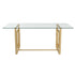 EROS - MAXIM-5PC DINING SET-GOLD/BLACK