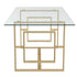 EROS - MAXIM-5PC DINING SET-GOLD/BLACK