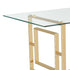EROS - MAXIM-5PC DINING SET-GOLD/BLACK