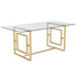 EROS - MAXIM-5PC DINING SET-GOLD/BLACK