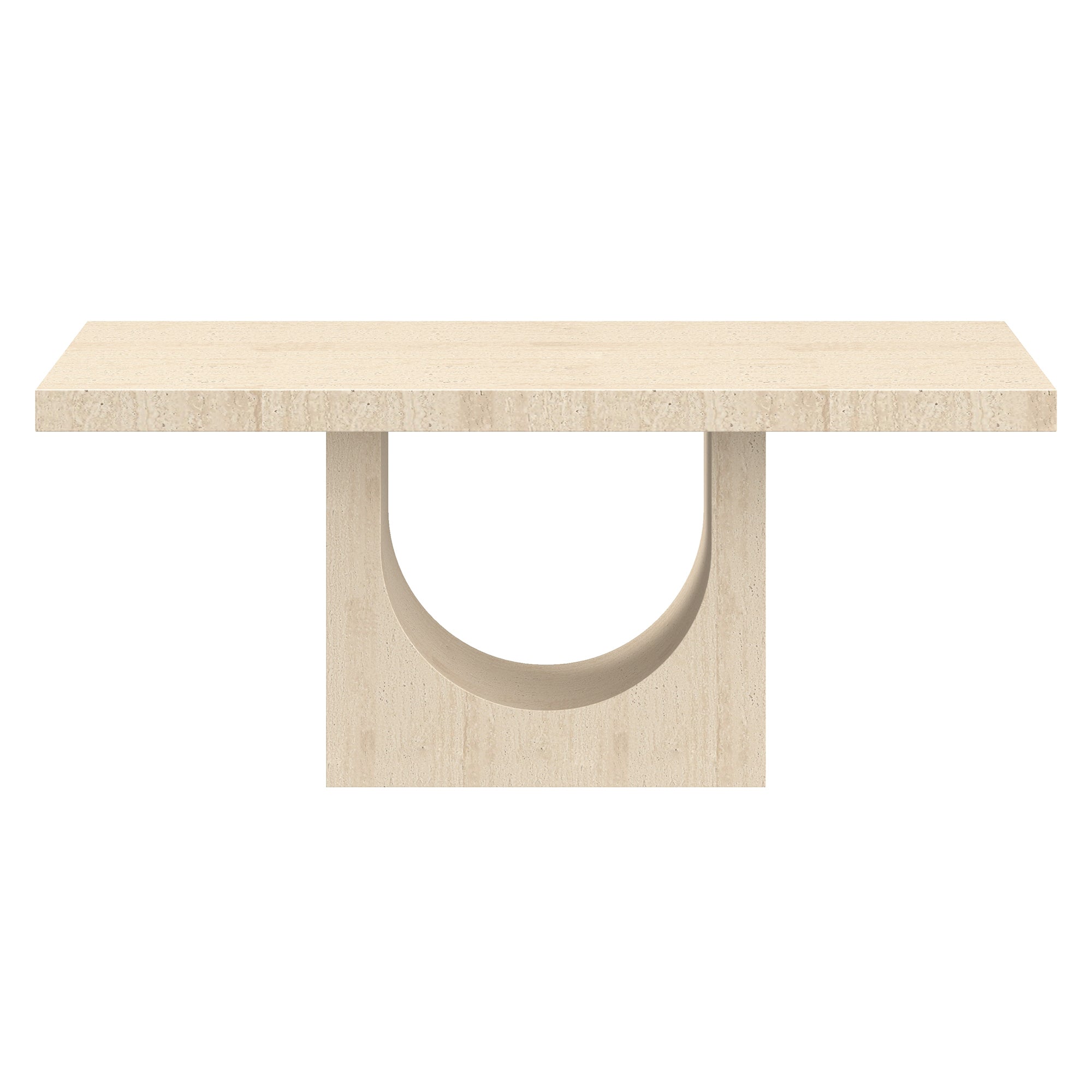 AURELIA-DINING TABLE-TRAVERTINE