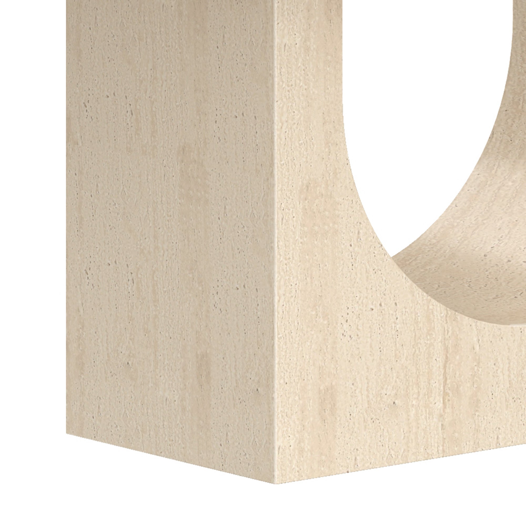 AURELIA-DINING TABLE-TRAVERTINE