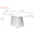TOVAS-OVAL DINING TABLE-IVORY
