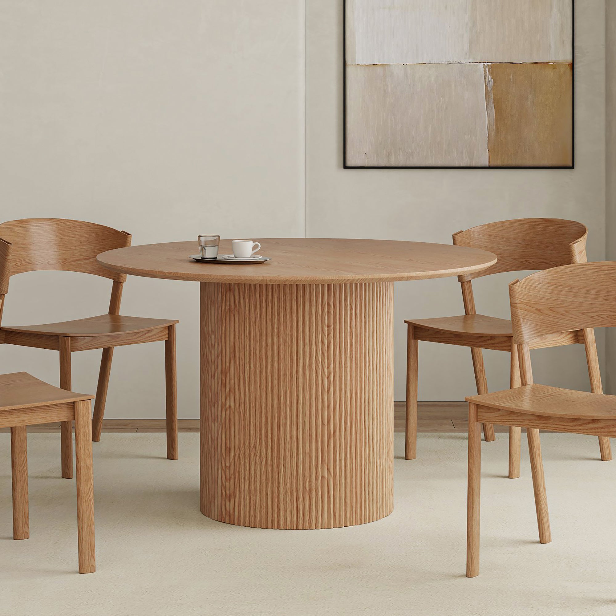 TOVAS-ROUND DINING TABLE-NATURAL