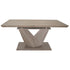 Eclipse Dining Table with Extension, 63"-87" in Washed Oak