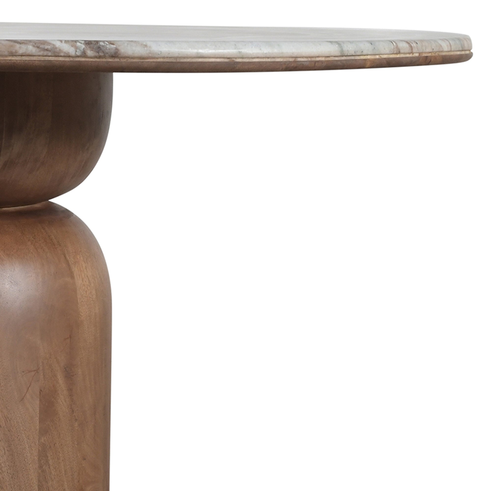 MARTINA-50" ROUND DINING TABLE-WALNUT